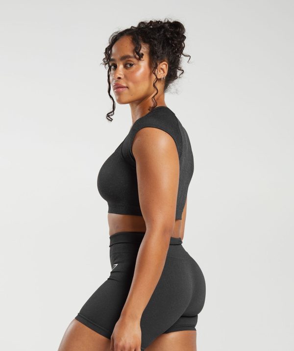 Adapt Fleck Seamless Crop Top - Image 3