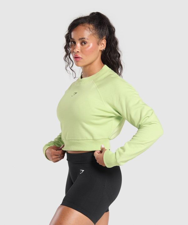 Dumbells & Deadlifts Crop Sweater - Image 3