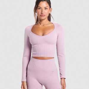 Corset Seamless Long Sleeve Top