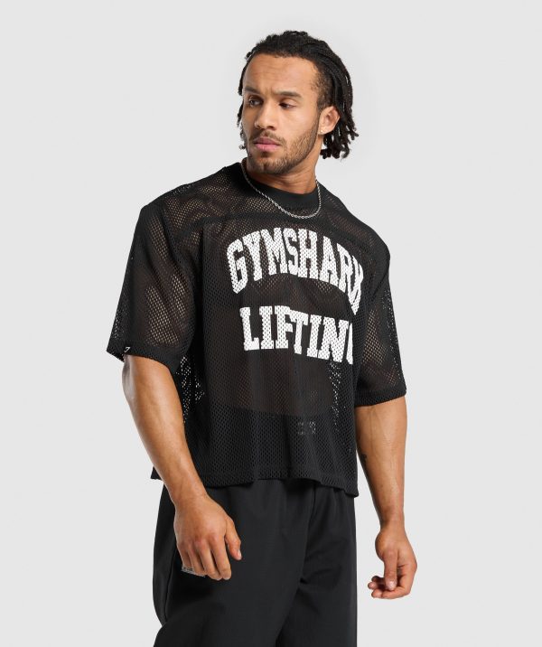 Mesh Oversized T-Shirt - Image 4