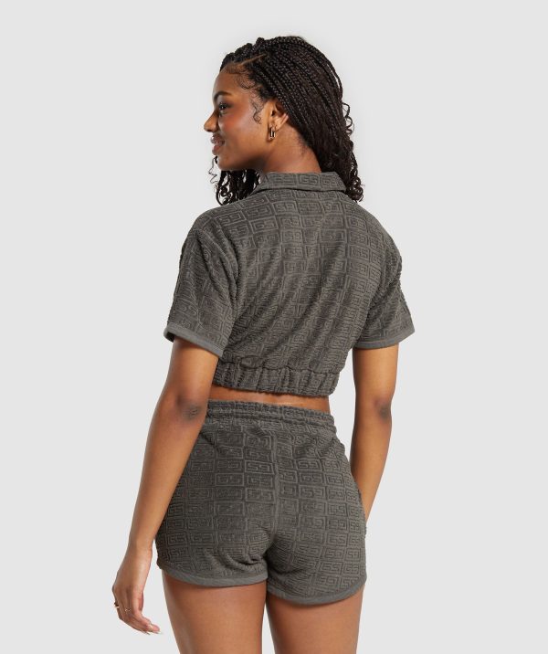 Monogram Towel Crop Top - Image 3