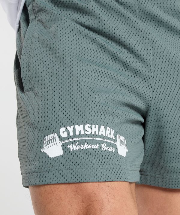 Workout Gear Mesh 5" Shorts - Image 6