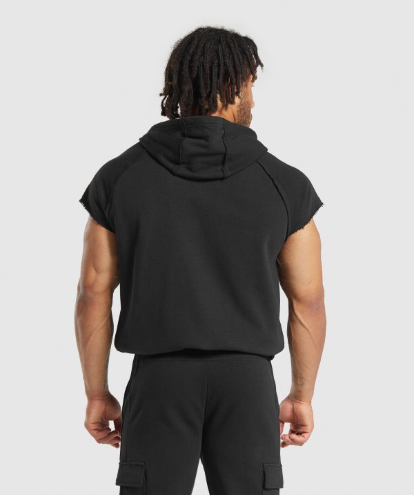 Legacy 1/4 Zip Cap Sleeve Hoodie - Image 2