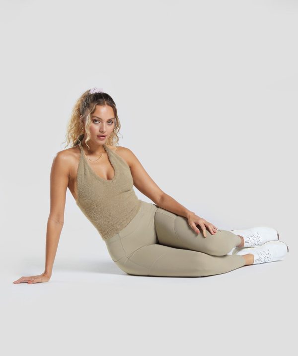 Whitney Eyelash Knit Midi Halter Top - Image 3