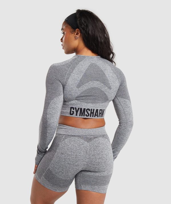 Flex Long Sleeve Crop Top - Image 2