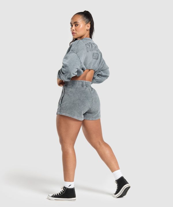 Collegiate Shadow Washed Midi Sweatshirt - Image 4