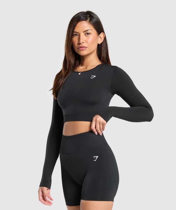 Everyday Seamless Long Sleeve Crop Top - Image 3