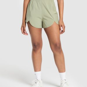Scallop Hem Shaped Shorts