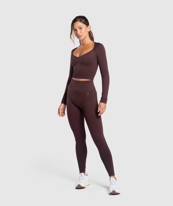 Corset Seamless Long Sleeve Top - Image 4