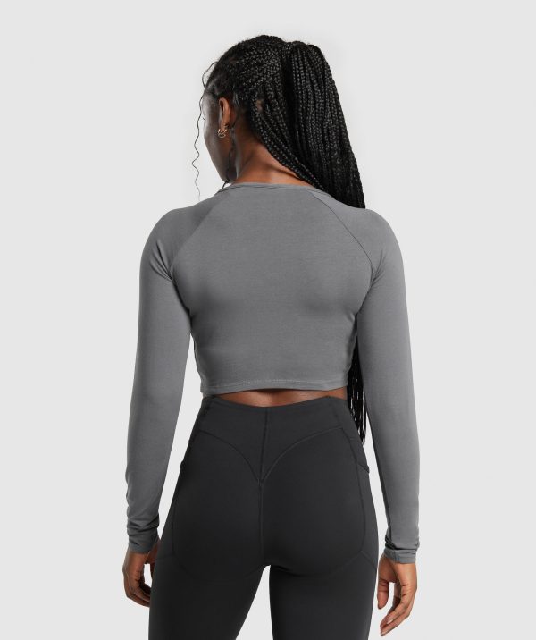 Lifting Essential Long Sleeve Crop Top - Image 2