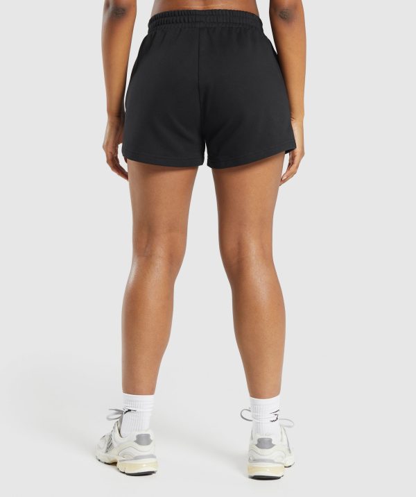 Care Label Graphic Brushed Shorts - Image 2