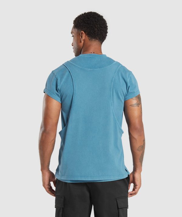 Washed Double Layer T-Shirt - Image 2