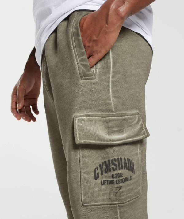 Heavyweight Washed Cargo Joggers - Image 5