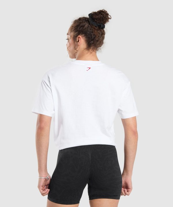 I Love Squats Graphic Oversized Tee - Image 2