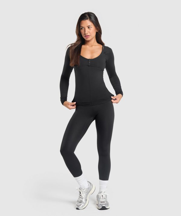 Rest Day Buttery Soft Long Sleeve Top - Image 4