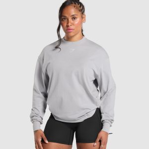 Power Oversized Long Sleeve Top