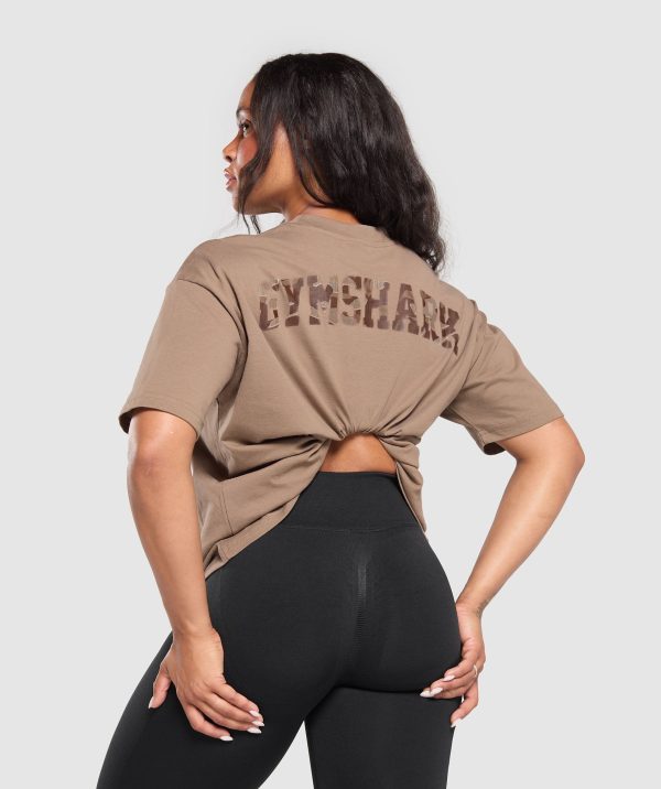 Adapt Camo Graphic Oversized Top - Image 5
