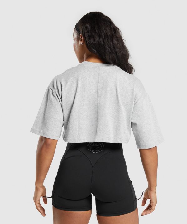 Heavyweight Cotton Crop T-Shirt - Image 2