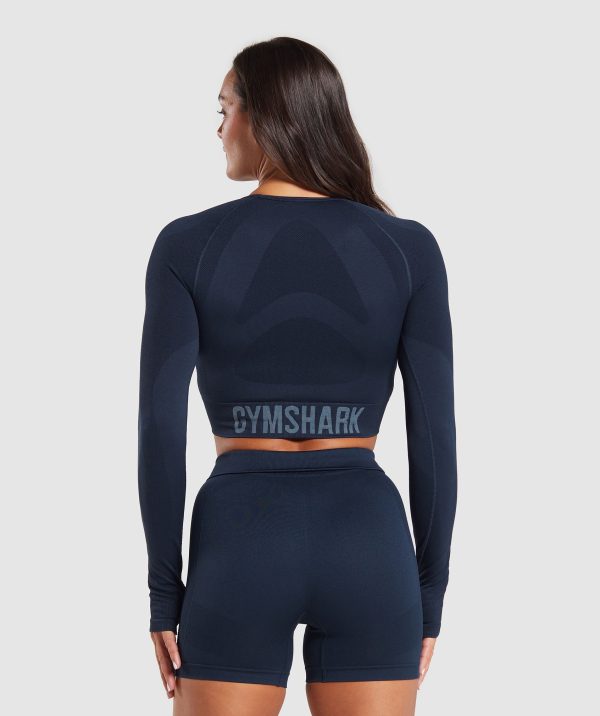 Flex Long Sleeve Crop Top - Image 2