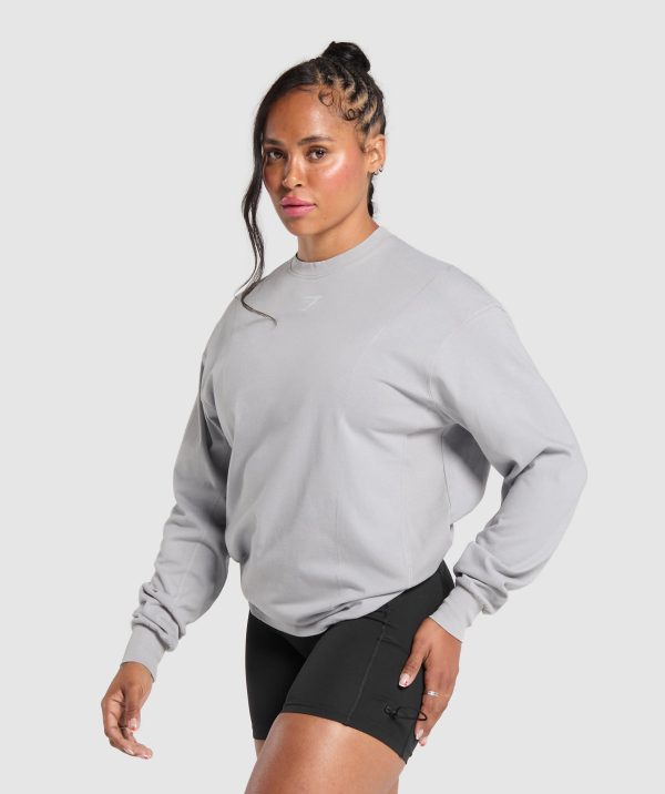 Power Oversized Long Sleeve Top - Image 3
