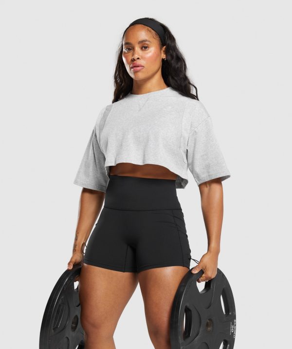 Heavyweight Cotton Crop T-Shirt - Image 4