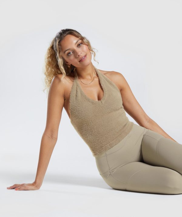 Whitney Eyelash Knit Midi Halter Top - Image 6