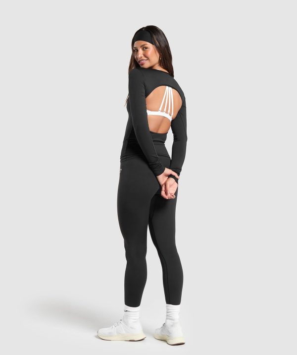 Everyday Open Back Long Sleeve Top - Image 4