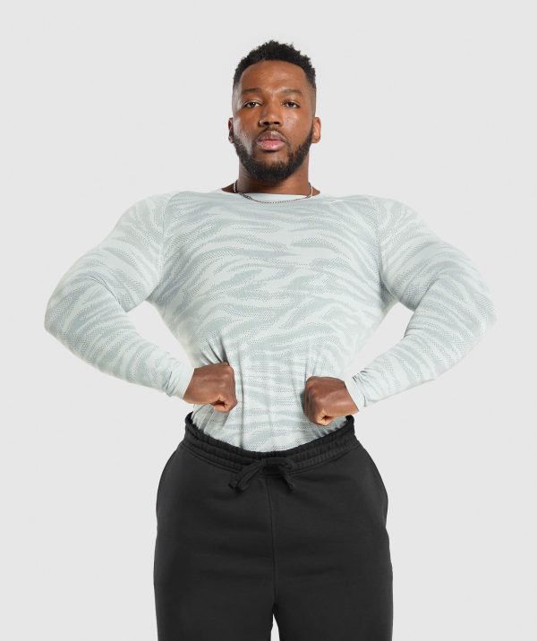 Geo Animal Seamless Long Sleeve T-Shirt - Image 5