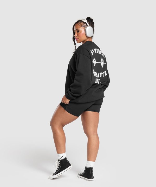 Barbell Hearts Oversized Sweatshirt - Image 6