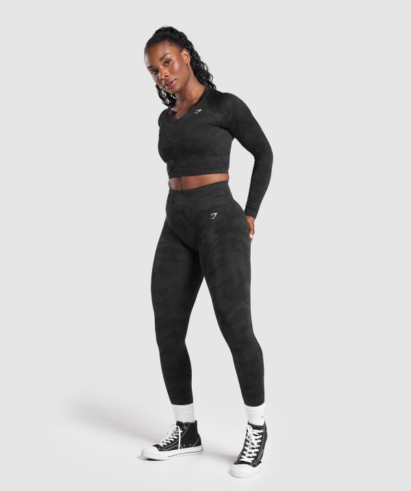 Adapt Camo Long Sleeve Crop Top - Image 4