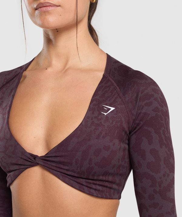 Adapt Safari Long Sleeve Crop Top - Image 4