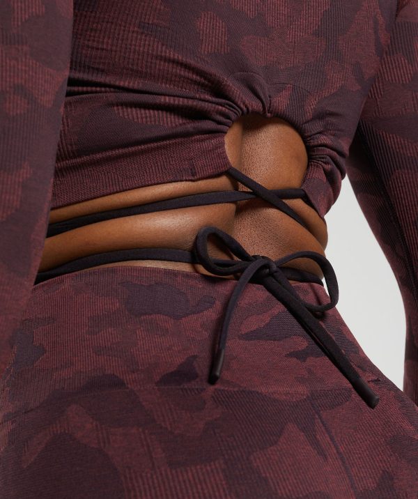 Adapt Camo Seamless Long Sleeve Crop Top - Image 6