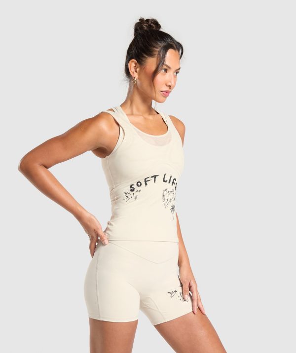 Elevate Tattoo Graphic Tank With Shelf - Image 3