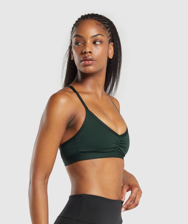 Ruched Strappy Sports Bra - Image 3