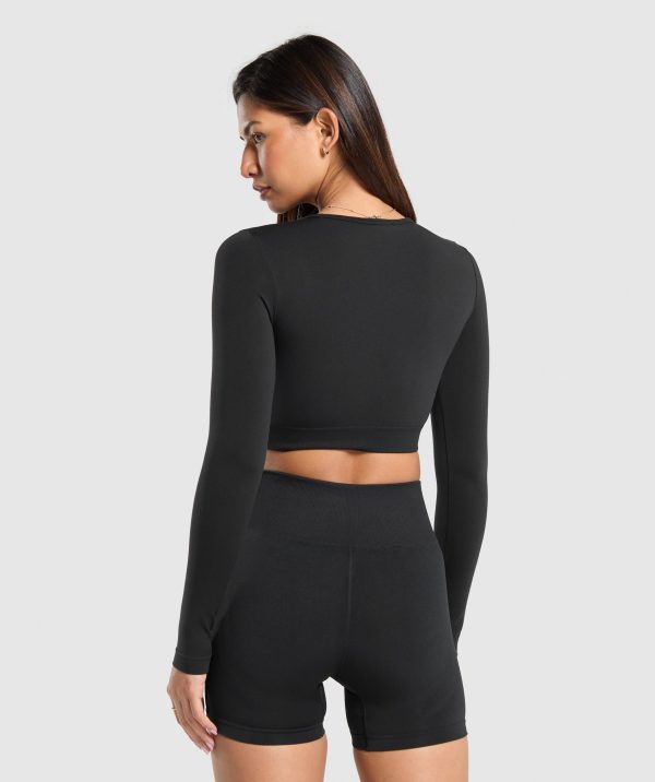 Everyday Seamless Long Sleeve Crop Top - Image 2
