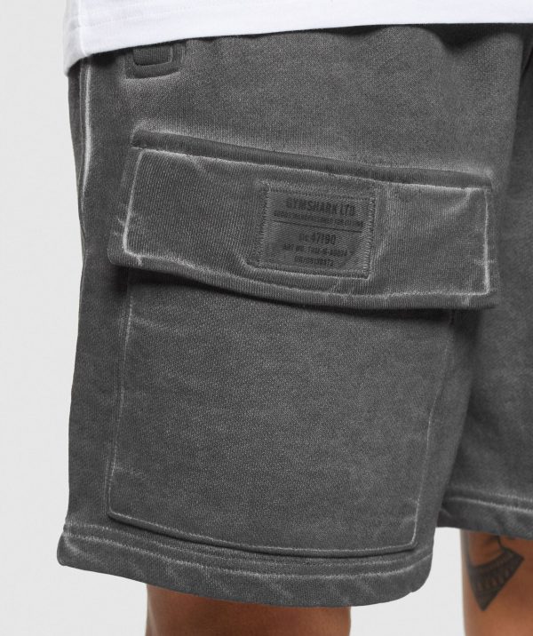 Heavyweight Washed Cargo Shorts - Image 5