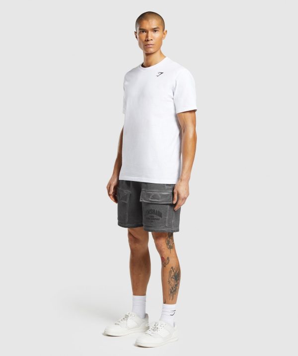 Heavyweight Washed Cargo Shorts - Image 4