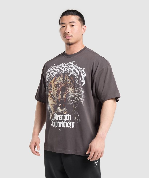 Strength Department Animal Oversized T-Shirt - Image 3
