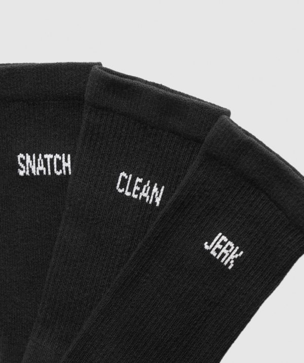 Graphic Weightlifting Socks 3pk - Image 2
