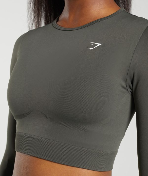Everyday Seamless Long Sleeve Crop Top - Image 5