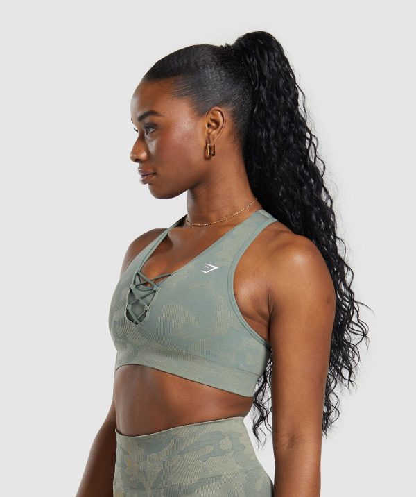 Adapt Camo Seamless Sports Bra - Image 3