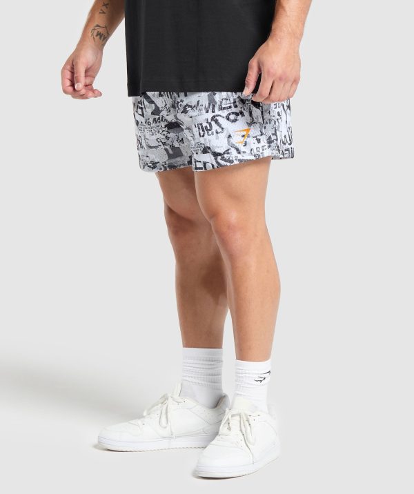 Printed Mesh 5" Shorts - Image 3