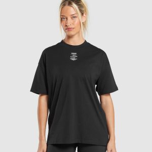 Care Label Graphic Oversized T-Shirt