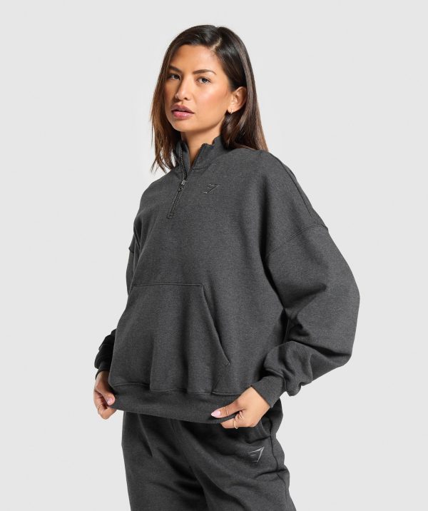 Rest Day Sweats 1/2 Zip Pullover - Image 3