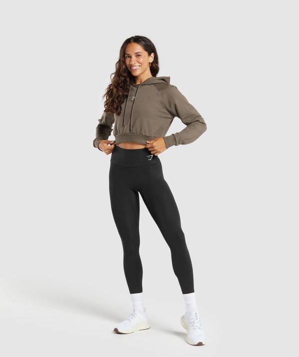 Training Fleece Cropped Hoodie - Image 4