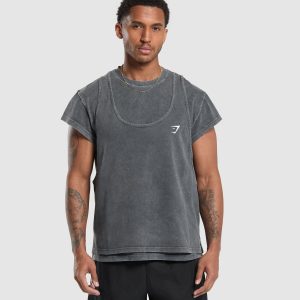 Washed Double Layer T-Shirt