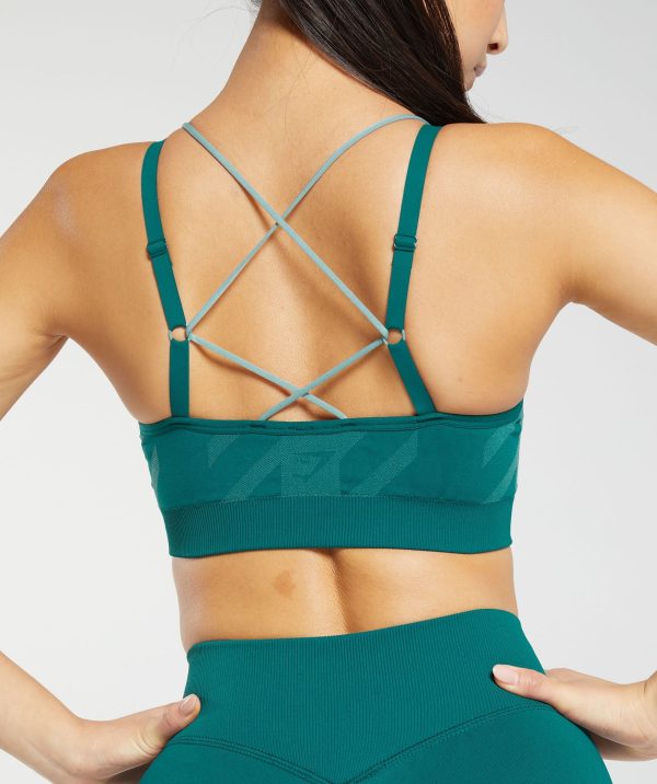 Apex Limit Seamless Ruched Sports Bra - Image 2