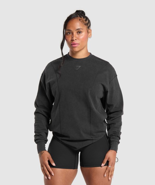Power Oversized Long Sleeve Top - Image 2
