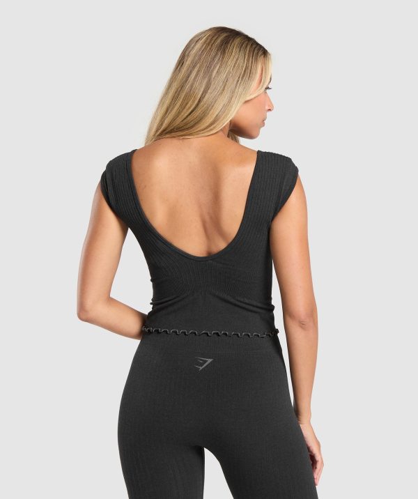 Rest Day Seamless Modal Crop Top - Image 2
