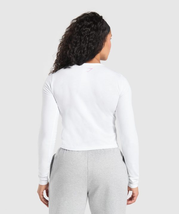 Lifting Baddie Midi Long Sleeve Top - Image 2